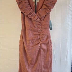 Vintage Victor Costa NWT Shimmering Rose Dress